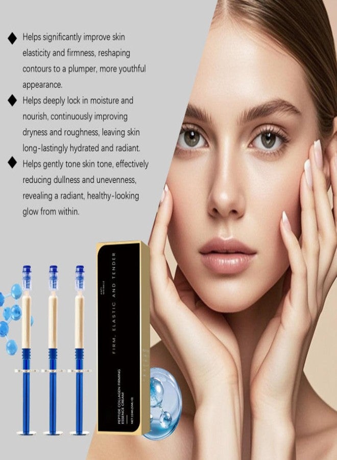 SURORAIN Peptide Collagen Elastic Essence Cream, Micro-Molecular Collagen Anti-Wrinkle Lotion, Firms Skin, Long-Lasting Moisturizes, Anti-Aging, Suitable for All Skin Types (3PCS, 5ml) - Image 5